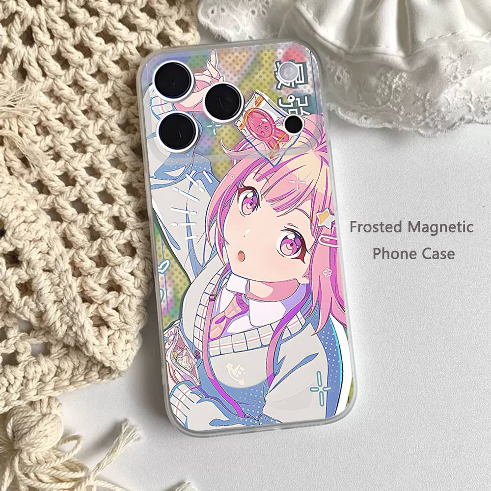 Милый P-ProjectS S-SEKAI Для iPhone 11,12,13,14,15,17,16,Pro,Plus,E,Max,Air,Mini Прозрачный Магнитный Матовый Чехол