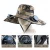 Solar Fan Camouflage Hat Men's Summer Fishing Hat Visor Hat Big Eaves Hat Sun Protection Hat Outdoor Bucket Hat