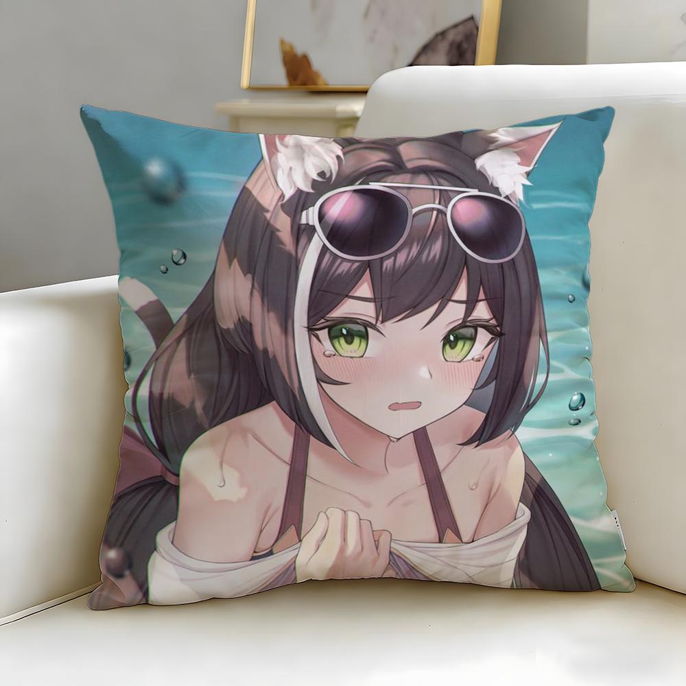 Популярная игра Nekopara Наволочка Мягкая Легко стирающаяся Наволочка Универсальная для Дивана Кровати Путешествий и Офиса