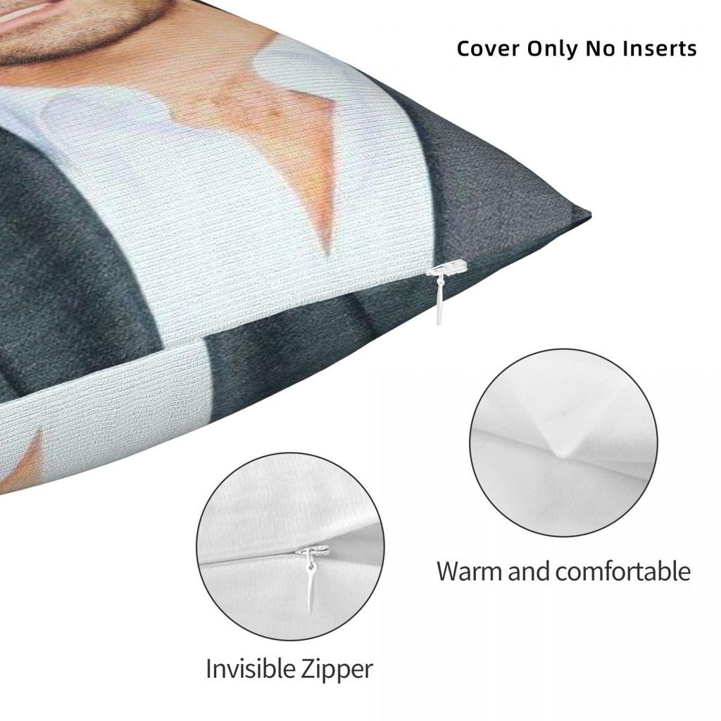 New Style Home Lee Pace Actor Fan Giftdecoration Pillowcase Merch Pillow Cover Zipper Multiple Sizes