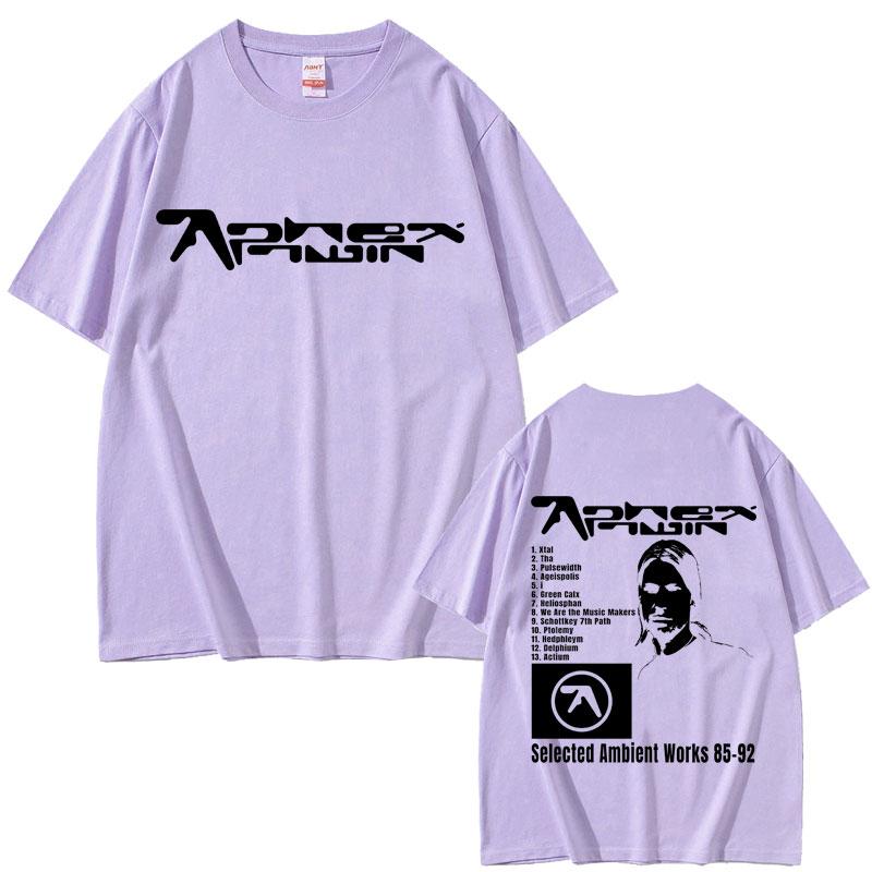 Aphex Twin Selected Ambient Works 85 92 Graphic Tshirt Unisex Women Fashion Vintage Oversized T Shirt Unisexs Casual Cotton Tshirts