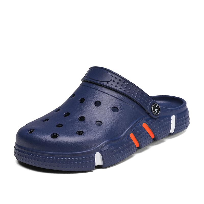 Мужские резиновые сандалии клоги Мужские мягкие дышащие пляжные садовые туфли Летние повседневные Zuecos Hombre Cholas Мужские Большой размер 49 50