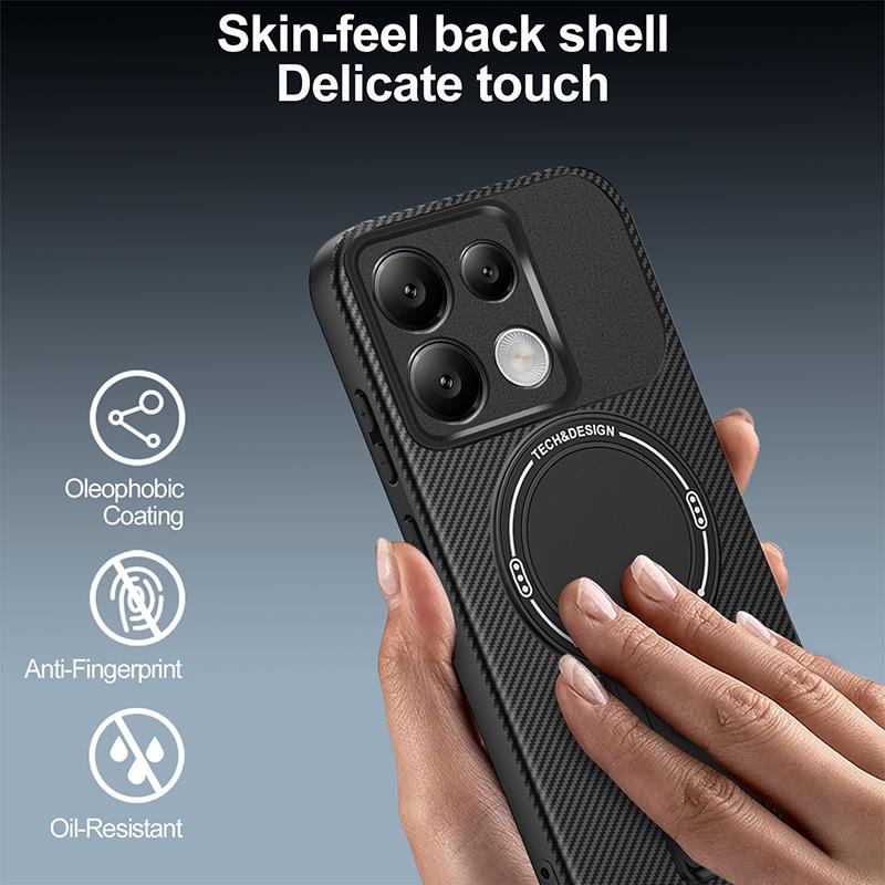 For Xiaomi 14T Armor Magnetic Stand Camera Lens Anti-Scratch Phone Case For Xiaomi 14T Pro Silicone Soft Cover Mi 14T Cases 14t