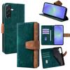For Samsung Galaxy A36 5G Case RFID Blocking Color Splicing PU Leather Wallet Phone Cover