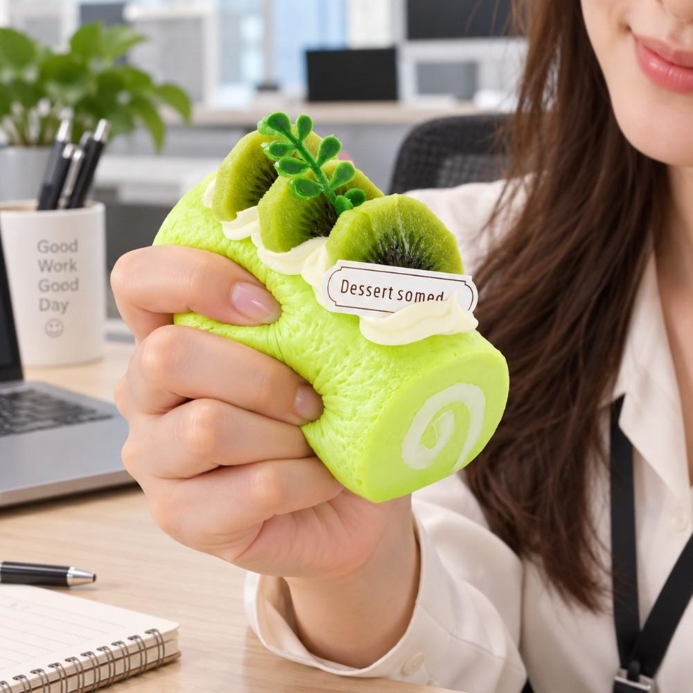 Super Soft Swiss Roll Squishy Toy Hand Relax Slow Rebound Fidget Toy for Kids Adults
