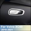 Для Volvo XC60 2018-нержавеющая сталь автомобильный ящик для хранения второго пилота перчаточный ящик ручка крышка отделка наклейки аксессуары для интерьера