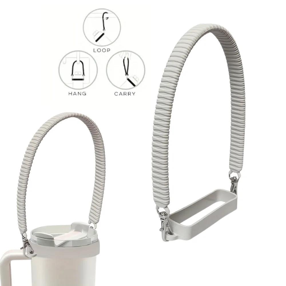 Water Bottle Handle Water Bottle Sling Carrier Holder Strap Soft Durable Silicone for Most 8-40oz Bottles for Cup Accessories