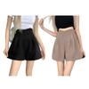 Женские костюмные шорты Плиссированные шорты с высокой талией Летние нарядные рабочие шорты Повседневная домашняя одежда с широкими штанинами