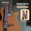 Ремень для бас-гитары 'Ночной Цветок' PO-037: Легкий, удобный, с темным цветочным узором