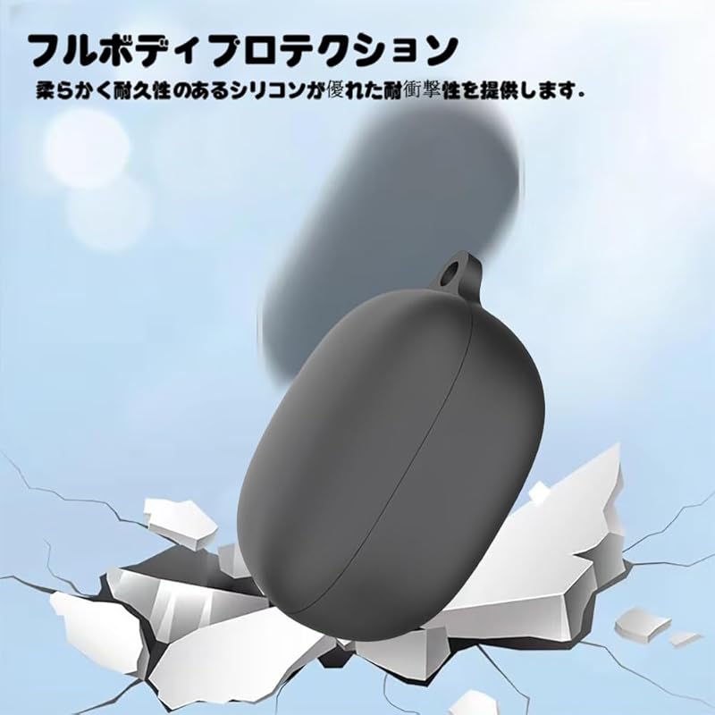 For Anker Soundcore Liberty 4 Pro case Soft silica gel sports cool design shock absorption waterproof dustproof lightweight Equipped with a hook to