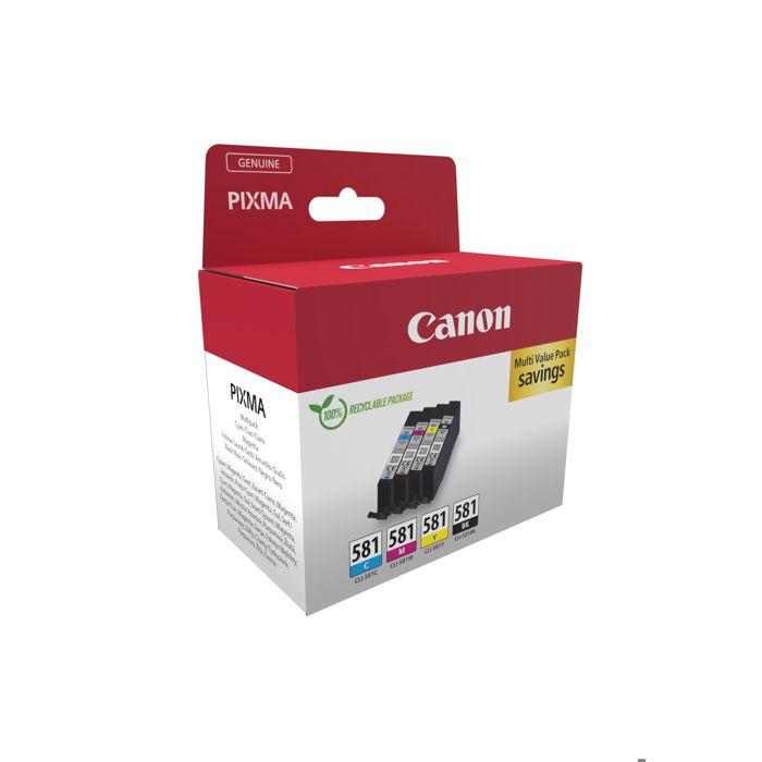 Cartouche d'encre - CANON - CLI-581 - Multi-couleurs - Jet d'encre - Compatible