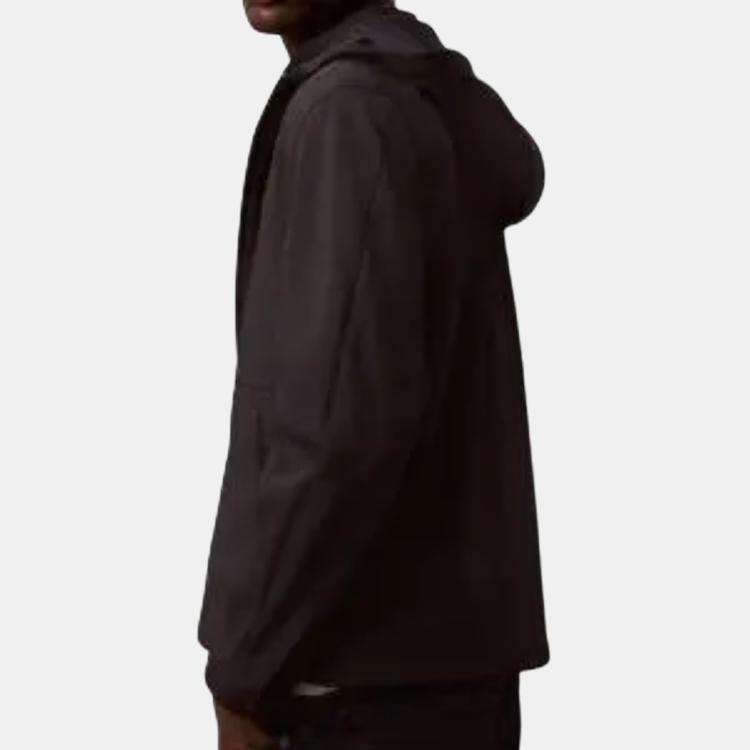 Calvin Klein Однотонная удобная минималистичная куртка-пилот с капюшоном и длинным рукавом, мужские куртки, черная 40EM552-001