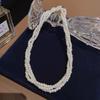 Ожерелье из жемчуга барокко цепочка на ключицу многослойная преувеличенная цепочка на ключицу цепочка на шею легкая роскошь нишевые новые аксессуары женские