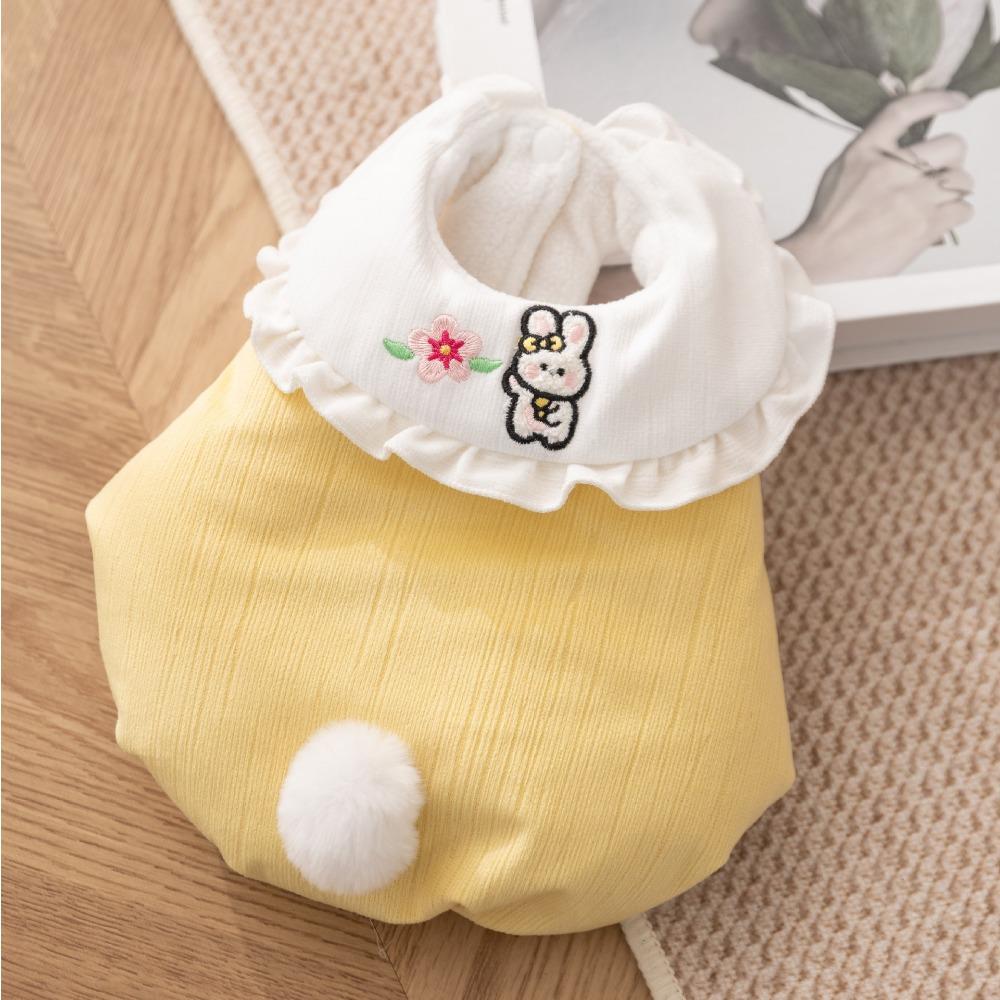 Pet Clothes Cute Rabbit Lapel Thickened Autumn and Winter Dog Clothes Cotton Coat
