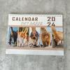 2024 Wall Calendar Exquisite Pattern Fade-Resistant Thick Sturdy Paper 12 Monthly Funny Cat Butt Calendar Decor