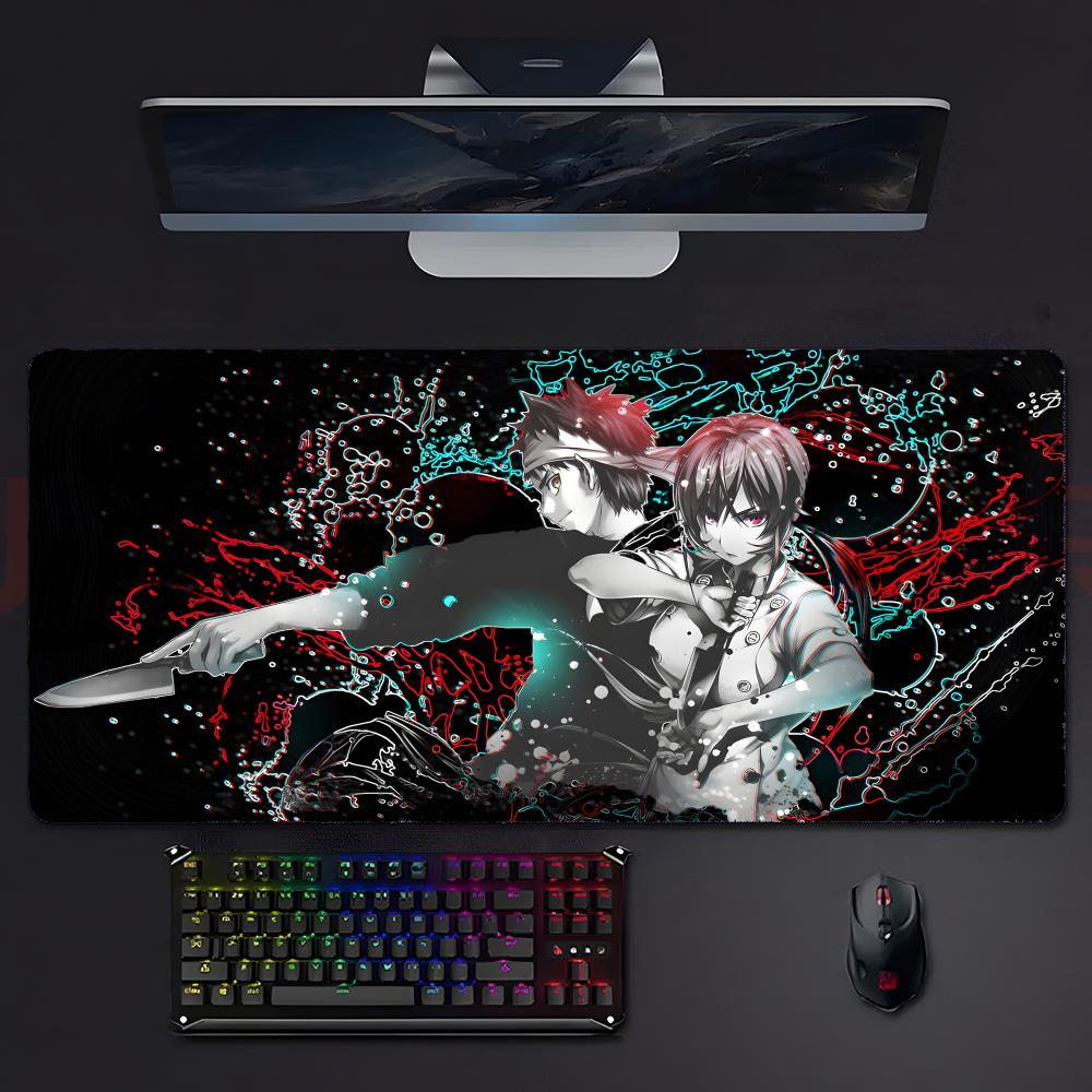 Exciting Delicious Anime Ffood Wars Mouse Pad Mousepad Large Gaming Lockedge Thickened Pc Table Desk Mat