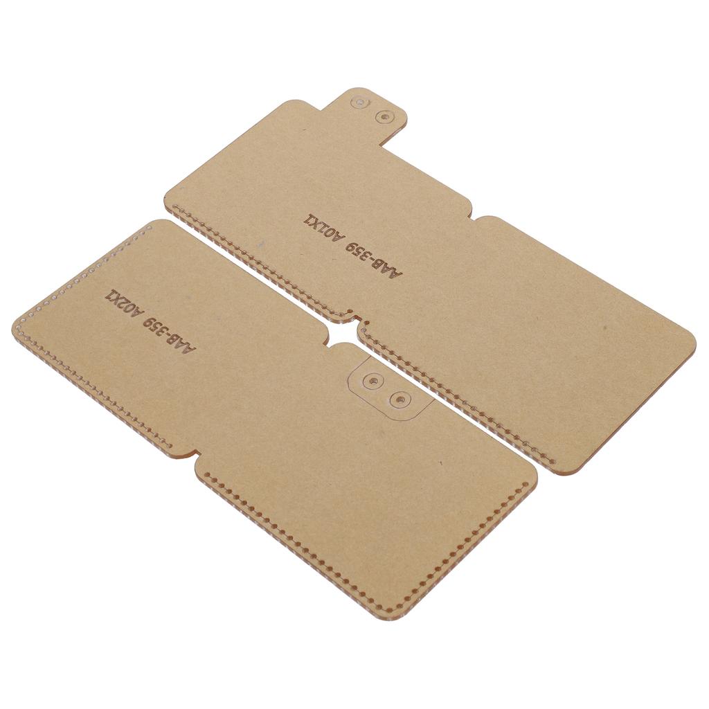 2Pcs Acrylic Card Template Clear Transparent Leather HandMade Craft DIY Tool AAB359
