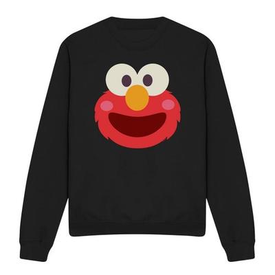 Sesame Street Унисекс Взрослый Кавайный Свитшот с Лицом Элмо