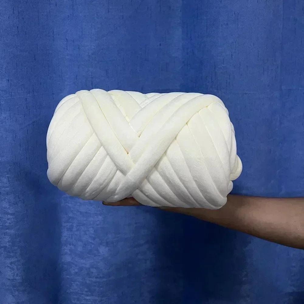 1 кг бархатного наполнителя толстая гигантская пряжа толщиной 3 см ручная работа шерстяное одеяло линия DIY ручная вязка шарф нить крючком одеяло ковры