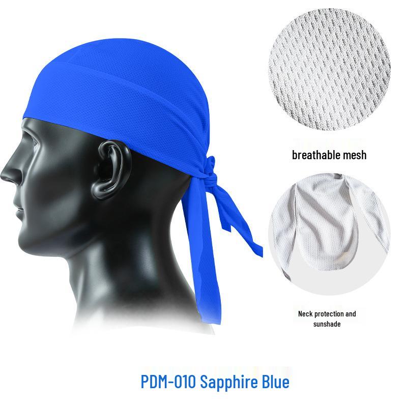 Трансграничная сетчатая велосипедная кепка: Дышащая бандана-пиратка с длинным хвостом для защиты от солнца для велоспорта на открытом воздухе и летней рыбалки.