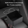 Car Armrest Storage Box With Cup Holder Auto Tissue Storage Box Foldable Auto Armrest Tray Organizer Car Interior For Phone Cup