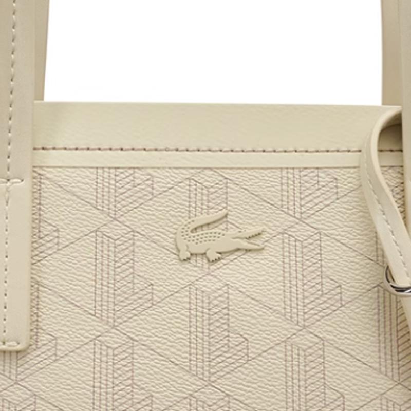 Lacoste Модная Вместительная ПВХ Сумка-тоут для Поездок Сумка для Покупок Сумка через Плечо Женские сумки-тоут Небесно-белый NF5001ZE-Q56
