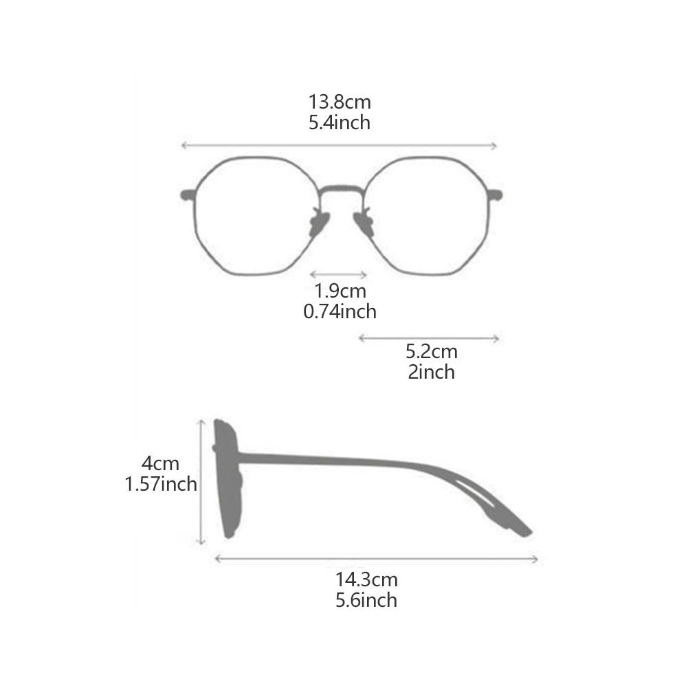 Color Changing Anti Blue Light Glasses Circular Glasses Frame Comfortable Outdoor Sunglasses For Women