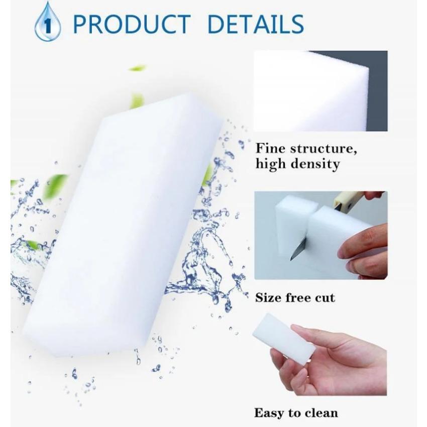 Меламиновая губка Волшебная губка Ластик Меламиновый очиститель Кухня Офис Ванная Дом Нано губки для уборки 10 шт./набор