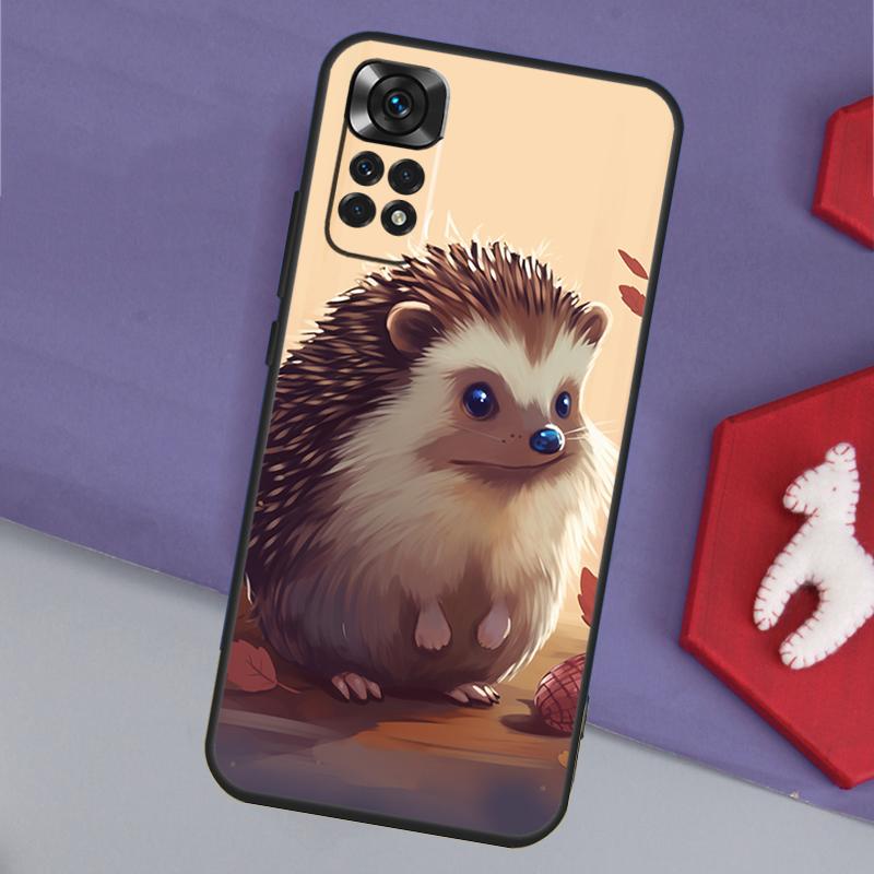 Cute Little Hedgehog Funda For Xiaomi Redmi Note 14 13 12 11 Pro 9 10 9S 10S 11S 12S Redmi 14C 10C 12C 13C Case