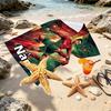 Custom Name Personalized Cristiano Ronaldo Print Beach Towel, for Trip Camping Beach Party Home Decor, Birthday Gift for Family & Friends