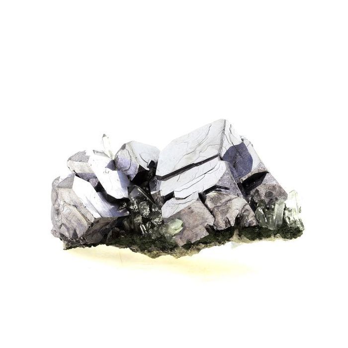 Pierres et Minéraux. Galène + Quartz. 877.0 ct. Madan, Bulgarie.