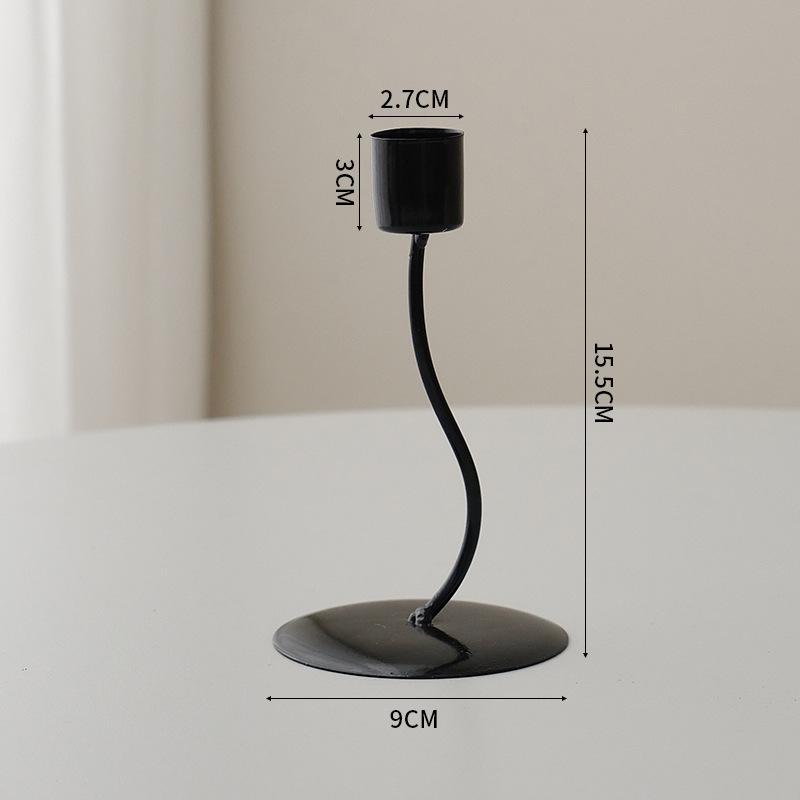 Candle Holders Modern Metal Candlestick Wedding Candle Stand Exquisite Desktop Party Decor for Home Office Decor