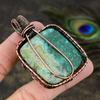 Malachite Handmade Copper Wire Wrap Jewelry Pendant 2.64 j5H98