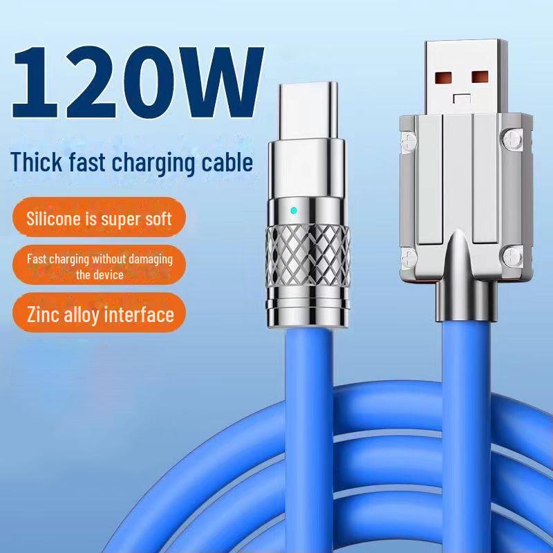 JIKE 120 Вт 3-в-1 сверхбыстрый зарядный кабель для устройств Apple, Huawei, Type-C, Android