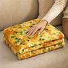 Fun Pancake Flannel Blanket, Creative Realistic Pancake Pattern Nap Blanket, Soft Cozy Throw Blanket for Sofa Couch Office Dormitory
