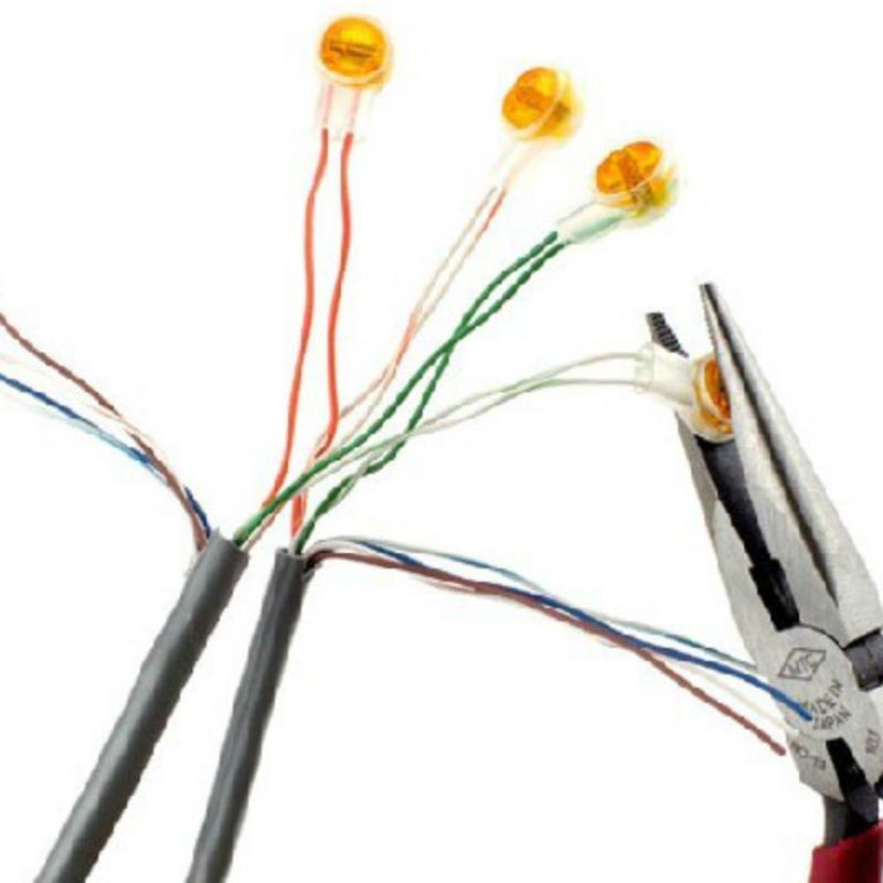200 шт., обжимные клеммы для разъема Rj45, разъем K1, водонепроницаемая проводка