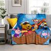 This Winnie The Pooh Sportswear Cartoon Blanket Is Suitable for Use on Sofa Bed Travel and Other Occasions Making It  Great Gift