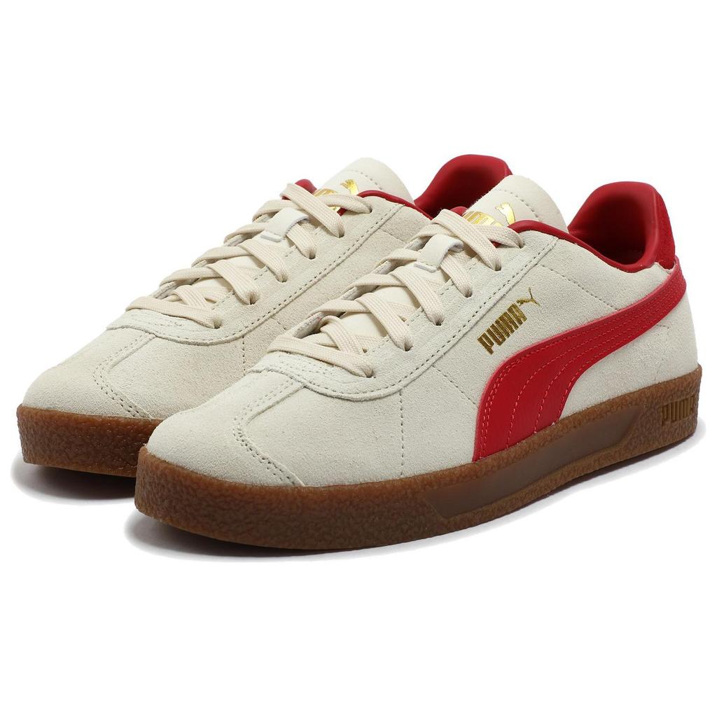 Puma Кеды Club Low top для скейтбординга Унисекс Белый Красный Золотой 401514-06