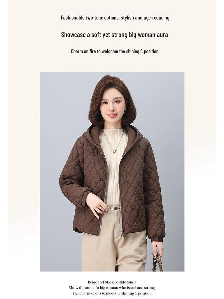 Women's Winter Cotton-Padded Jacket: Fashionable, Thickened Coat for Moms and Seniors 2024
