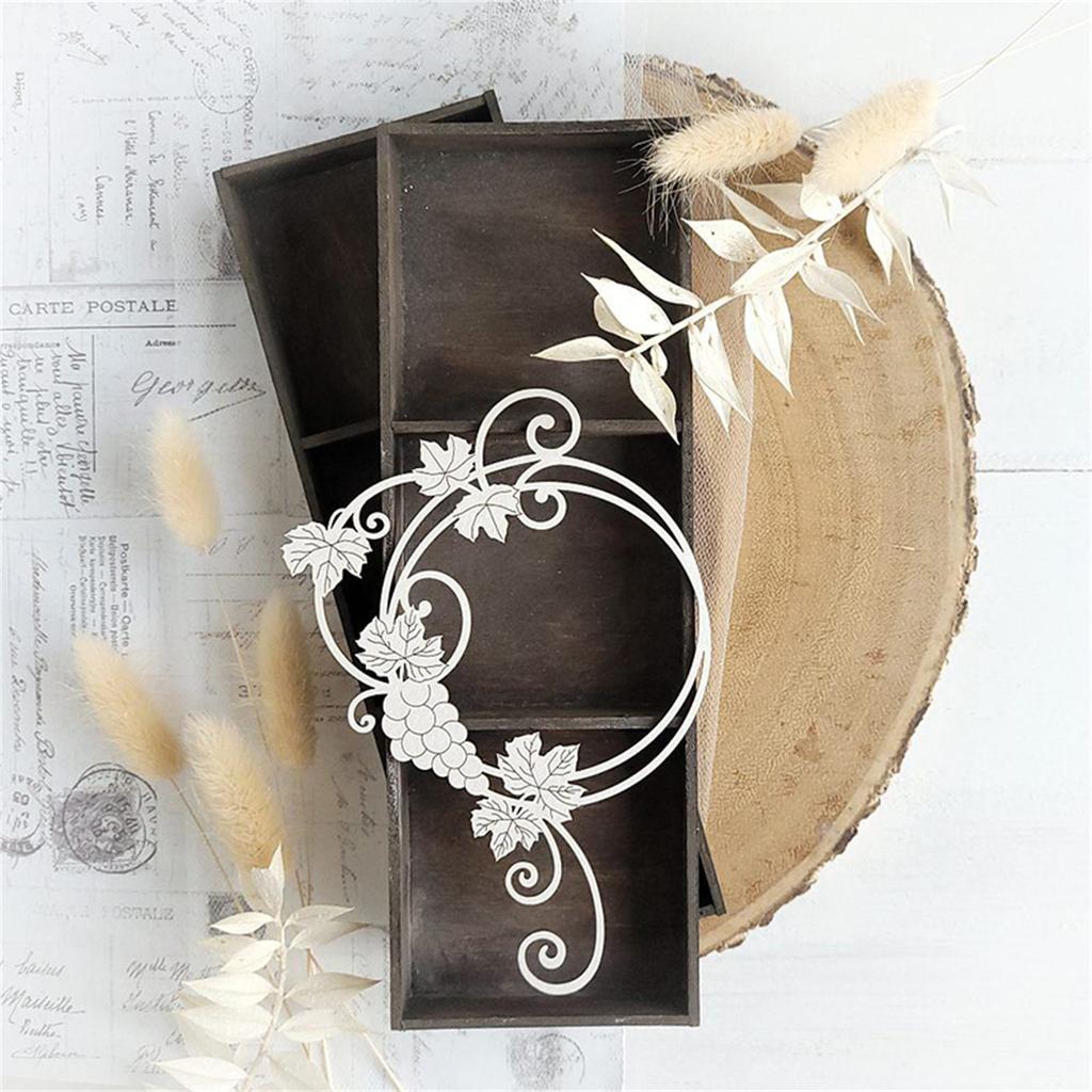 Вырубка «Виноградный венок» для скрапбукинга, изготовления открыток, декоративного тиснения бумаги для фотоальбома, вырубные ножи из углеродистой стали