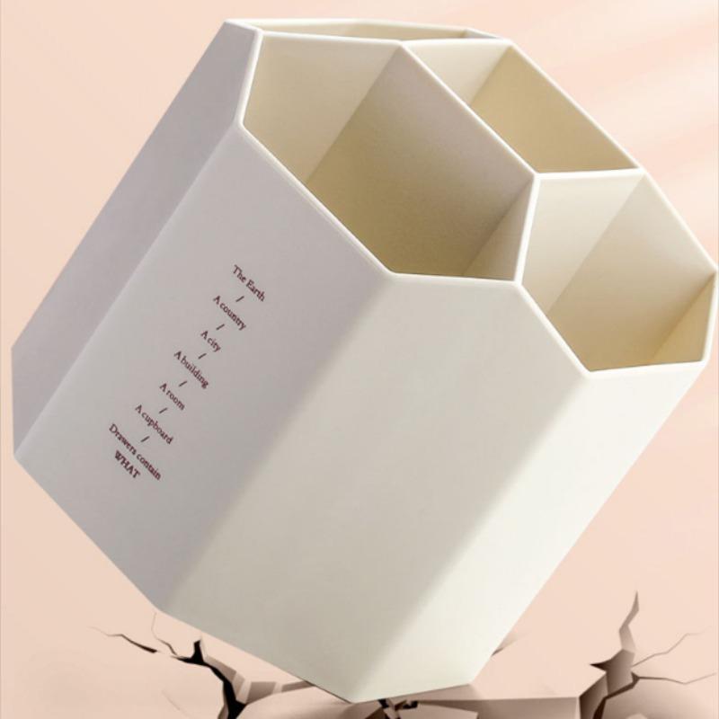 Вращающийся на 360° креативный многоугольный держатель для ручек, школьные канцелярские принадлежности, органайзер для канцелярских принадлежностей для студентов, многофункциональный держатель для ручек