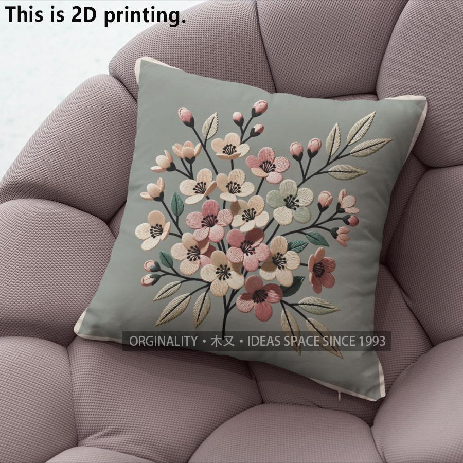 3D Вышитые Цветочные Наволочки для Подушек Декоративные Наволочки для Подушек Подходят для Дивана Спальни Автомобиля