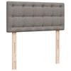 Vidaxl Континентальная кровать с матрасом, цвет тауп, ткань, 90x200 см