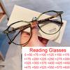 Luxury Brand Round Reading Glasses Ultralight Frame Blue Light Blocking Eyeglasses Women Men Rice Nail Prescription Glasses +2.5