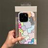 Чехол для телефона с текстурой личи для iPhone 17 17Air 16 15 14 13 12 11 Pro Max 14 15 16 Plus Y2K Беспорядочные узоры Силиконовый мягкий чехол Funda