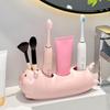 Space Saving Toothbrush Storage Rack Cartoon Electric Toothbrush Stand Washbasin Rack Washstand