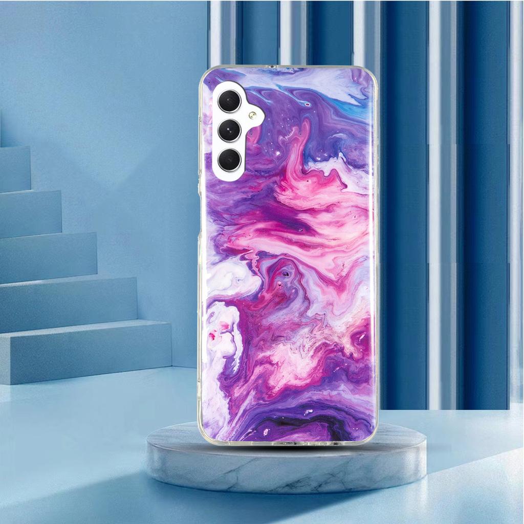 For Samsung Galaxy A54 5G Marble Pattern Phone TPU Case Anti-scratch IMD Phone Cover