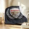 football team.C Pattern Blanket for Home Decoration, Bed, Sofa, Car Travel, Camping, Suitable for All Seasons, Birthday Christmas Gift