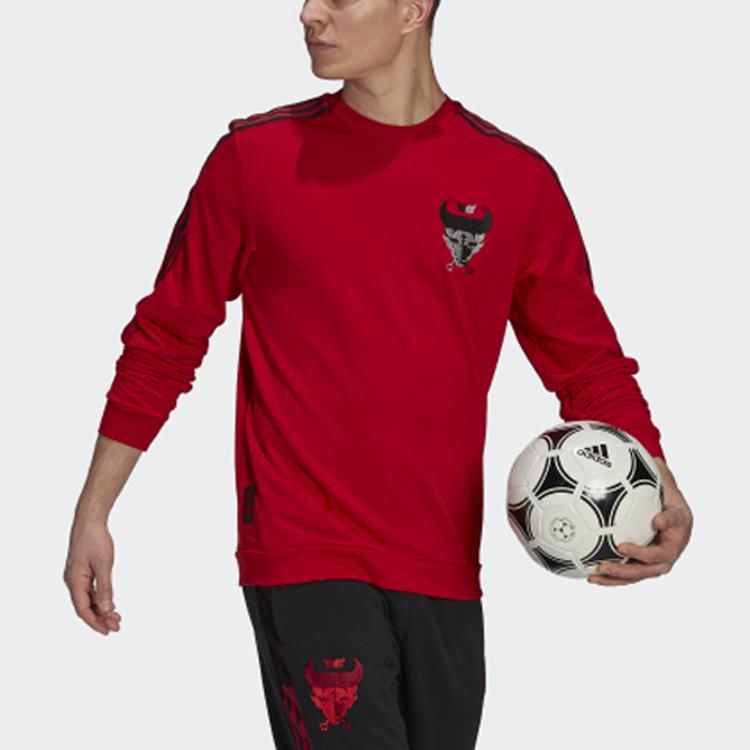 adidas ФК Бавария Свитшот с круглым вырезом на Китайский Новый год Красный Мужской GK8627