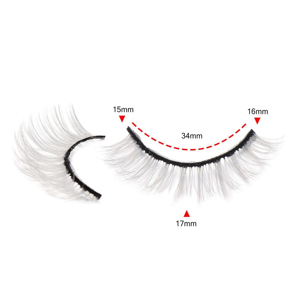 Cosplay Wispy Reusable Natural Fluffy False Lashes Cosplay False Eyelashes White Lashes